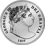 1/2 Krone Silber Schilling Münze 2 1817