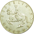 5 Schilling Silbermünze 1961 Österreich